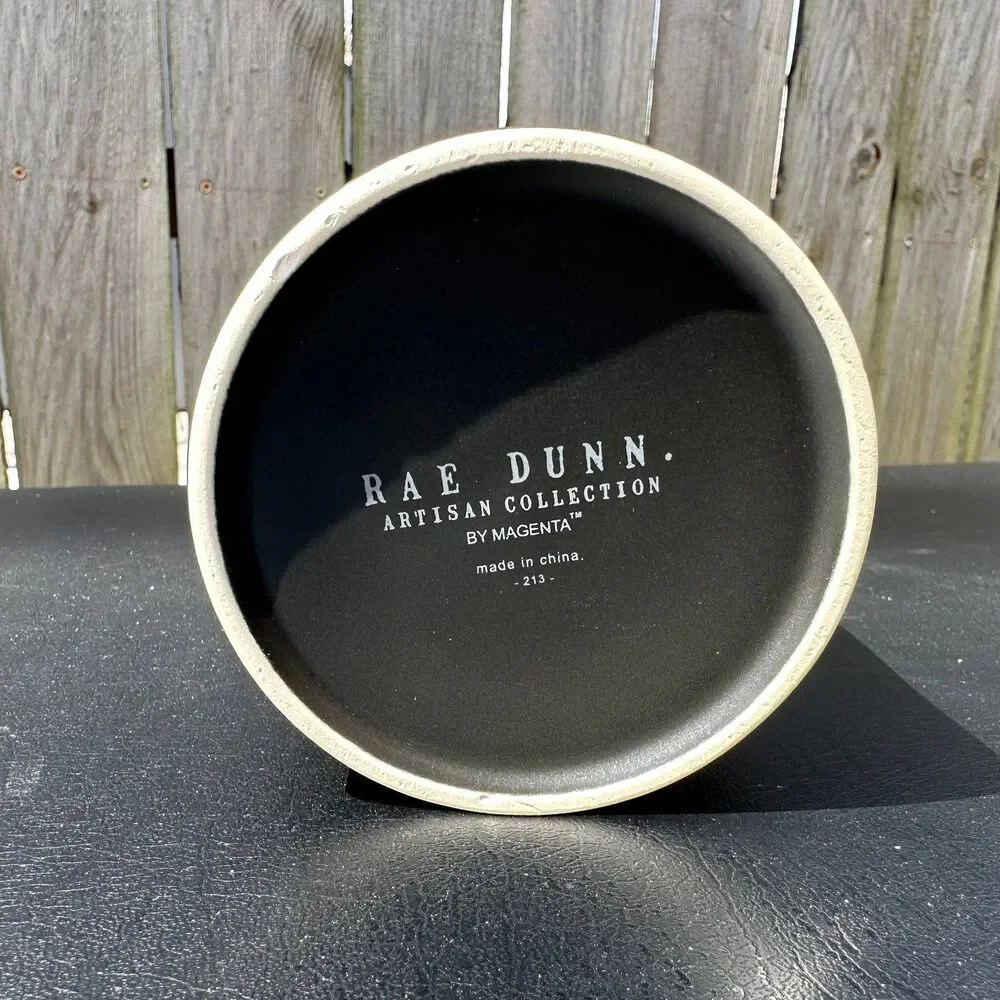 Rae Dunn Things Bath Cotton Jar